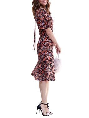10 CROSSBY DEREK LAM Women’s Floral Midi Dress